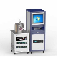 Lab Powder PVD Ar Plasma Vacuum Metallizing Polymer Coating Machine