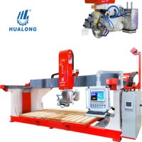 China Italy Cooperation 5 Axis CNC Stone Sawing Machine with Vacuum Lifter