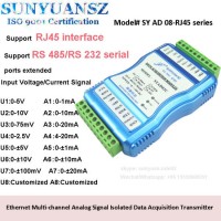 10m Ethernet RJ45 Interface Analog Signal Isolated and Support Modbustcp Communication Protocol Data