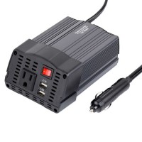 DC 12V to 110V AC Housing Smart Car Power Inverter with 3.1A Dual USB Car Adapter 150W with Dual USB