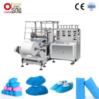 High Speed Medical Non Woven Disposable Plastic Shoe Cover Making Machine