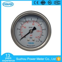 63mm Double Scale Pressure Gauge En837-1 with Silicone Oil