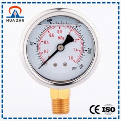 High Standard Oil Filled Mechanical Pressure Meter Oil Pressure Gauge Low Price图1