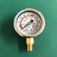 Stainless Steel Liquid Filled Brass Movement Pressure Gauge Manometer