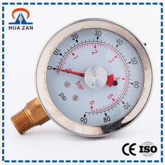 Factory Wholesale Air Pressure Instrument Made in China Boiler Pressure Gauge图1