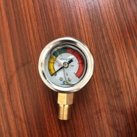 Lubrication Pump Shockproof Liquid Filled Pressure Gauge Manometer