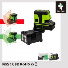 6 Lines and 5 Spots High Accurate Cross Line Power Plumb Point Accuracy 0.3mm/M Lasers Laser Level C图1