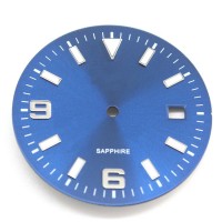 Sun ray Brush Marine Blue Dials White Filling super luminous