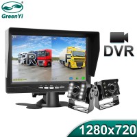 GreenYi 1280*720 Recording DVR 2 Truck Backup Camera