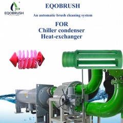 Chiller tubes cleaning equipment EQOBRUSH online cleaning图1