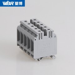 Din rail terminal block pure copper connector UK35N图3