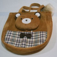 Plush bear handbag