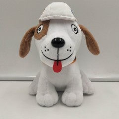 Cute hat plush toy dog图1