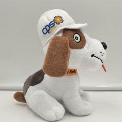 Cute hat plush toy dog图3