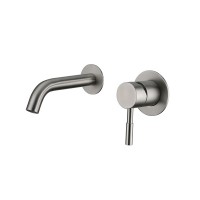 Modern Wall Mount SUS304 Stainless Steel Faucet for Basin