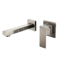 Brushed In wall mounted Basin Faucet 304 stainless steel