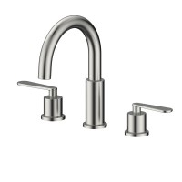 split faucet 304 stainless steel three-hole basin faucet