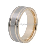 Rose gold made in china high quality tungsten wedding bands