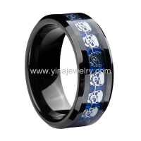 Polished shiny tungsten rings