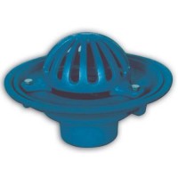 Ductile Iron full-flow 180 degree vertical roof outlet Eared