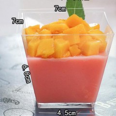 40pcs Crystal Clear Hard Plastic Dessert Cups Pudding cups图4