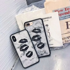 New Design Creative  Lip Print Pattern Leather Phone Case图3