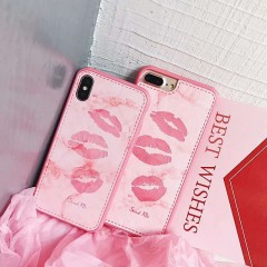 New Design Creative  Lip Print Pattern Leather Phone Case图4