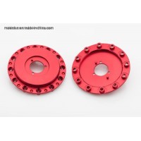 Precision Aluminum CNC Machining Red Anodized Parts Machining Service