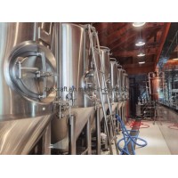 2000L Stainless Steel Beer Fermentation Tank with Jacket and Insulation SS304 Fermenter