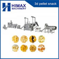 Automatic 3D Snack Food Processor Machinery Fried Pellet Screw Machine