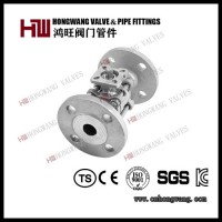Hongwang Stainless Steel Casting Industrial Manual 3PC High Platform Flange Ball Valve Pn16 (HW-PBV 