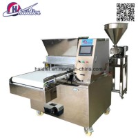 Stainless Steel PLC Full Automatic Commercial Snack Cookie Machine with Nozzle and Wire Cut