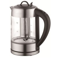 1.7 Liter Keep Warm Glass Kettle with Tea Filter