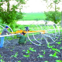 Rolling Wheel Sprinkler for Short Crops Irrigation