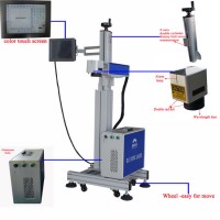 Qr-Code Flying Fiber Laser Marking Machine