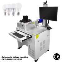 LED Bulb Automatically Rotary Logo Marking Laser Machine (Support Autogiration and Revolution With F