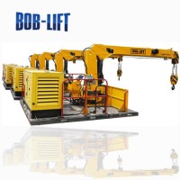 2 Ton Telescopic Boom Floating Crane Barges for Sale