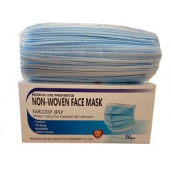 Factory Supply Disposable Face Mask with Elastic Earloop图1