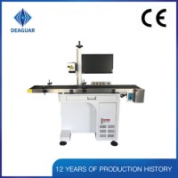 Automatic Fiber Laser Marking Machine 20W with Conveyor Belt and Frequency Control