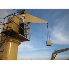 Haoyo Straight Boom Ship Port Marine Deck Crane Price图1