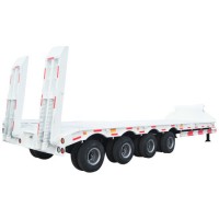 60 Tons lowbed heavy truck trailer/ heavy duty gooseneck