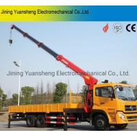 China Manufacturer 16 Ton Hydraulic Truck Mounted Mobile Strait Boom Crane for Sale