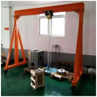 Adjustable Portable Mobile Gantry Cranes Steel  0.5ton 1 Ton Light Duty Mini Lifting Gantry Crane fo