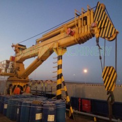 Ship Crane Marine Offshore Telescopic Boom Jib Hydraulic Crane图1