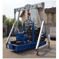 Lifting Light Duty Portable Mobile Mini Aluminum Gantry Crane 500kg 1 Ton