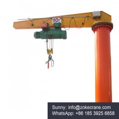 360 Degree Supply Lifting 3t Column Mounted Swing Lever Jib Crane Price图1