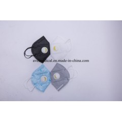 3 Ply Disposable Tie-on Non Woven Face Mask Disposable Breathing Colour Face Mask with Valve图1