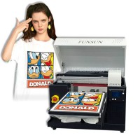 Funaun 2020 Advanced A3 Sublimation Textile Tshirt Printing Machine Custom Tshirt Garment Fabric Pri