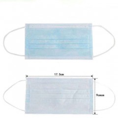 Disposable Non-Woven Protective 3 Ply Facial Face Mask with Ear Loop Fast Delivery图1