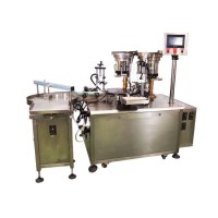 Essential Oil Filling Stoppering Capping Labeling Machine